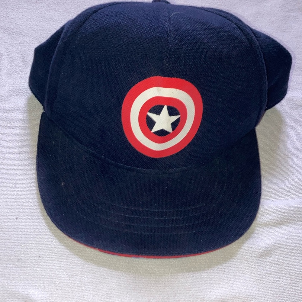 Boys Captain America navy blue cap